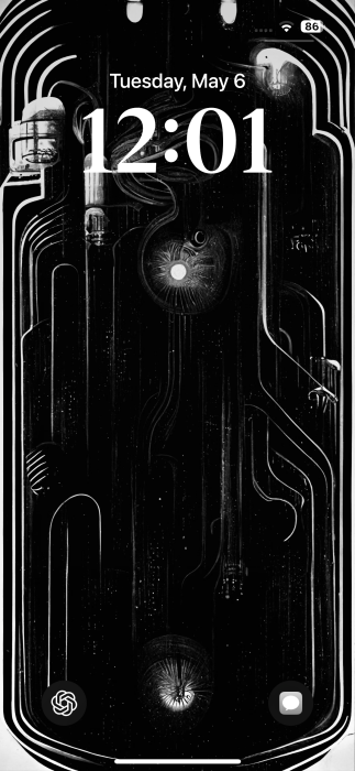 Conversation shortcut added to iPhone lock screen. 