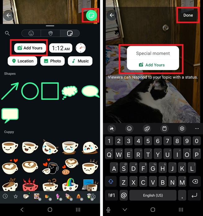 Create Full Custom Aim Style Whatsapp Status Add Yours