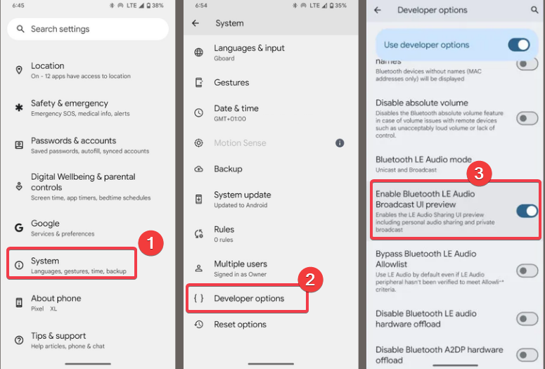 Enable Bluetooth Le Audio Broadcast Ui Preview