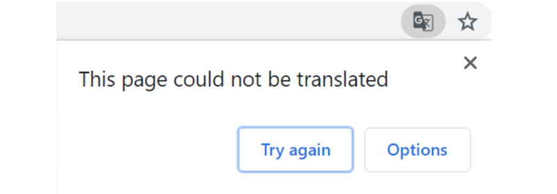 Error Page Could Not Be Translated