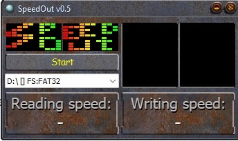 Running a test with Speed Out.