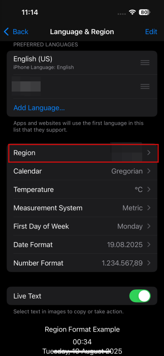 Iphone Contact Photos Missing Region
