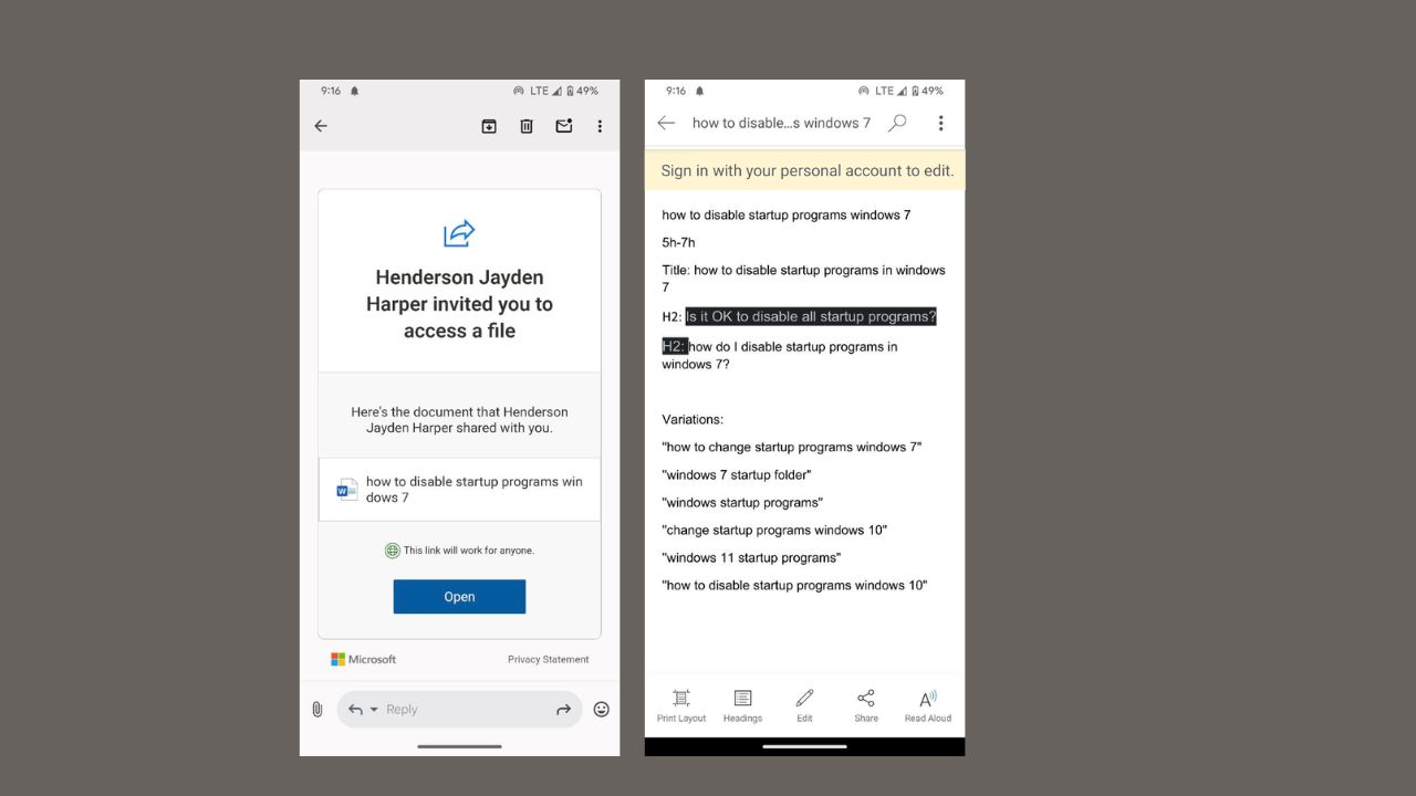 Open Shared Files On Android Anonymously