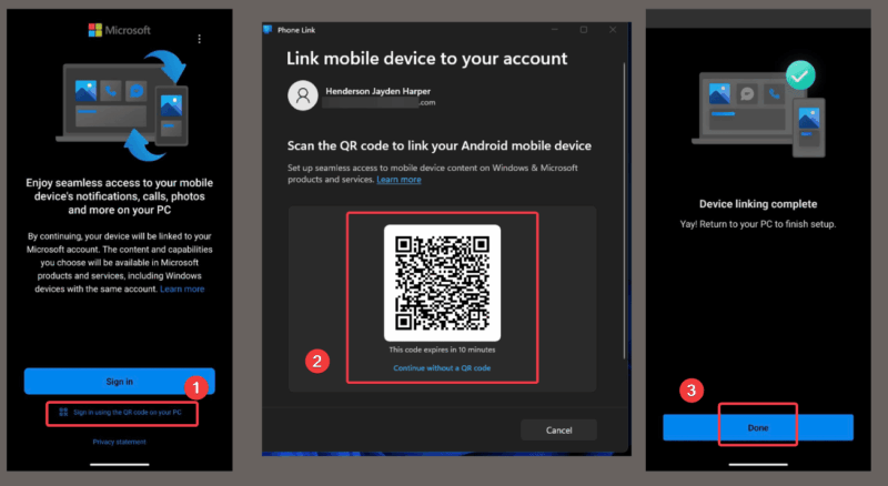 Phone Link Scan Qr Code