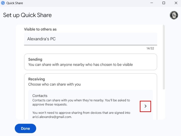 Quick Share Android Pc Setting Up