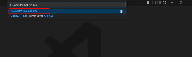 Set Api Key to integrate chatgpt with vscode