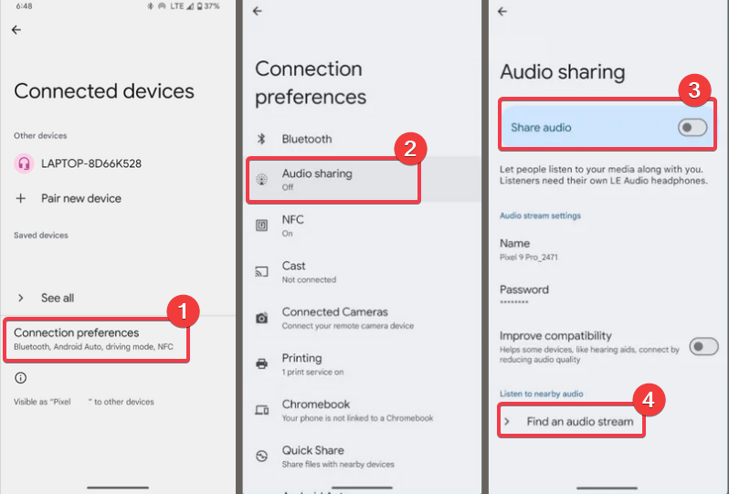 Share Audio Broadcast Or Find An Audio Stream