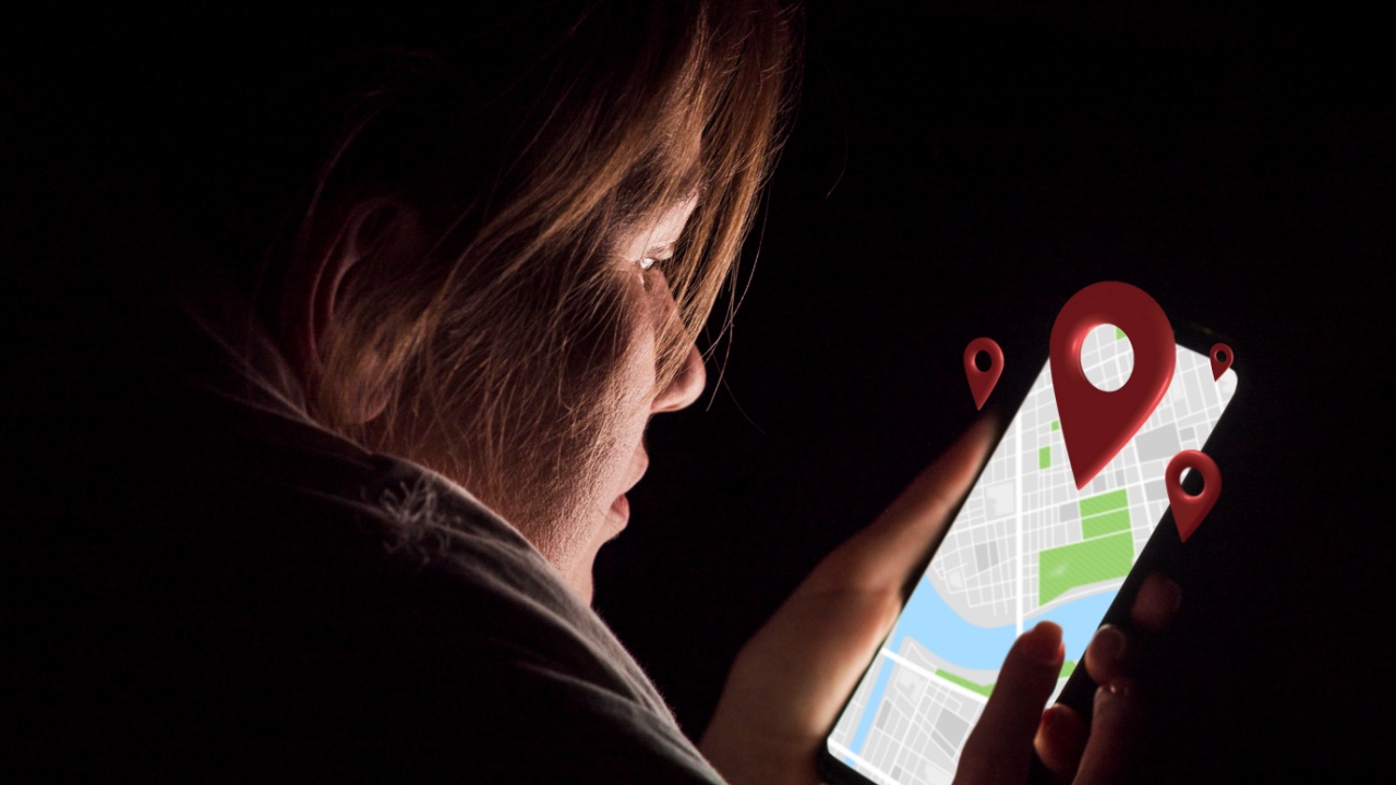 Side View Woman Holding Smartphone