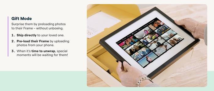 Skylight Digital Picture Frame Gift Mode