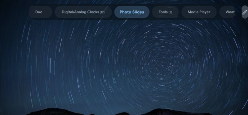 Viewing other options for standby screen in StandBy Mode Pro app.