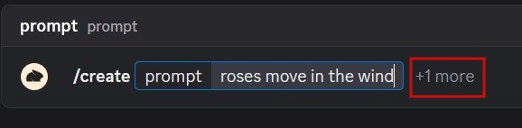 Creating prompt with Pika bot in Discord.