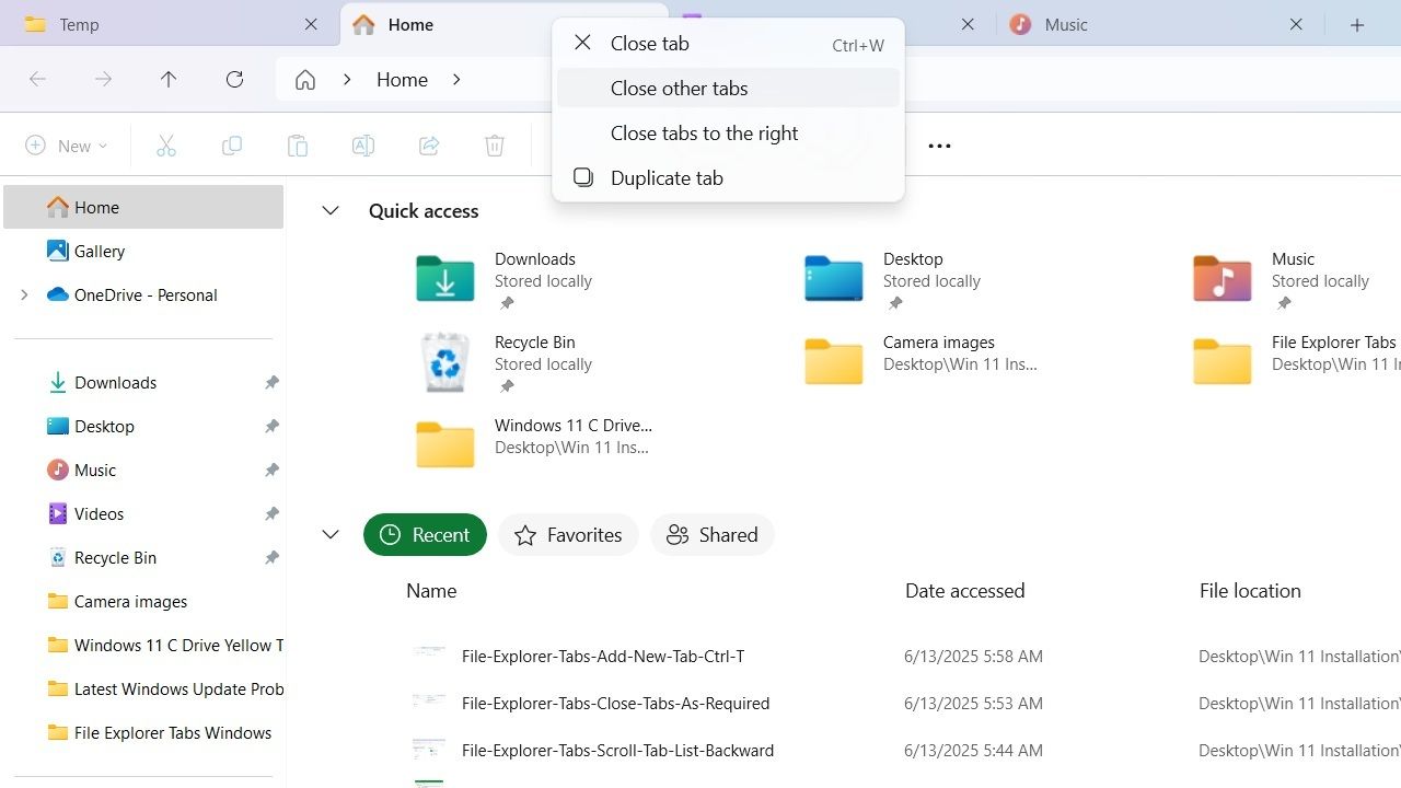 How to Enable File Explorer Tabs in Windows 11