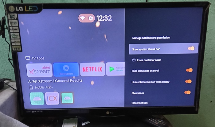Projectivy brings most used apps like Netflix or a browser front and center in the home screen.