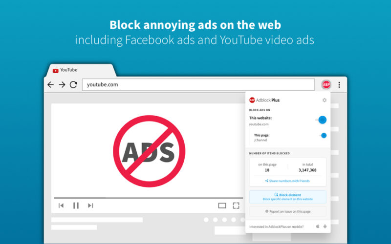 Adblock Plus Extension preview