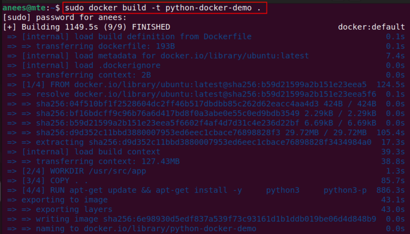 Build Docker Image