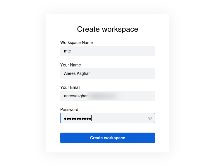 Create Workspace