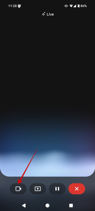 Gemini in Live view on Android phone.