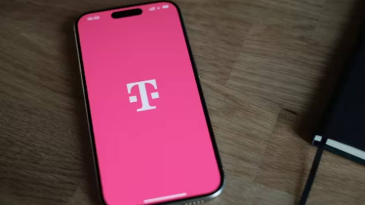 Phone with T-Mobile logo.