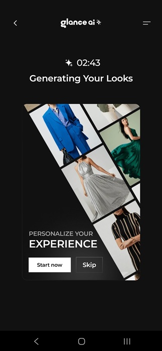 Generating style looks with AI.