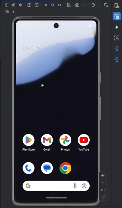 AVD created in Android Emulator.
