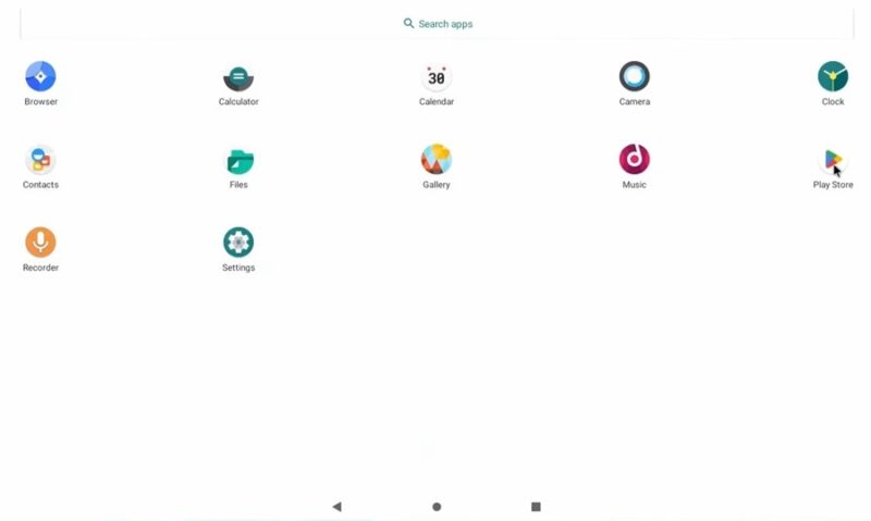 Viewing the Playstore on Waydroid.