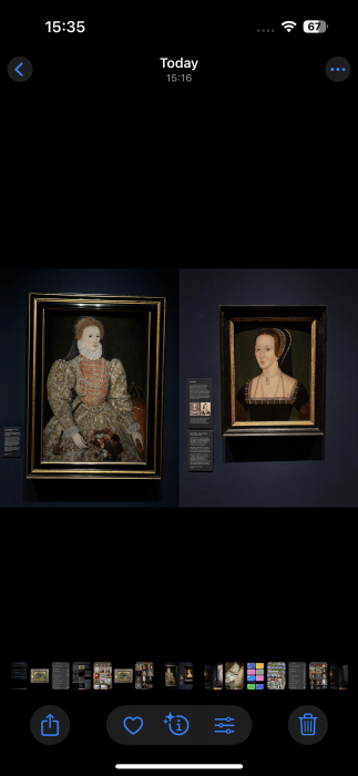 Photos placed side by side via Shortcuts app on iPhone.