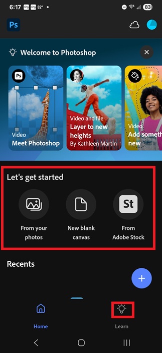 Professionally Edit Photos With Photoshop For Android New Project