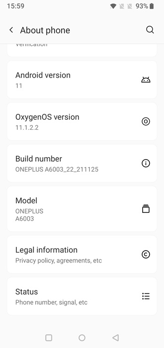 OnePlus running Android fork called OxygenOS. 