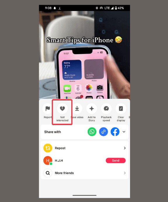 Select Not Interested