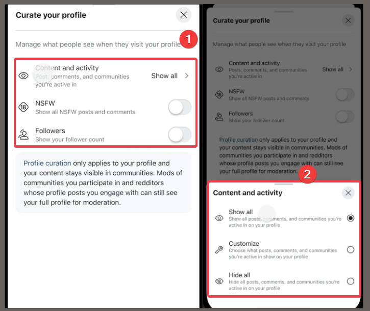 Select Settings To Use