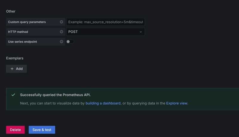 Successfully Quried Prometheus