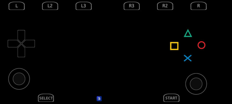 Touch Controls with black background in Aps3e