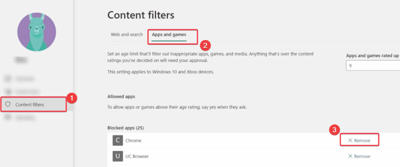 Unblock Chrome Microsoft Family Safety
