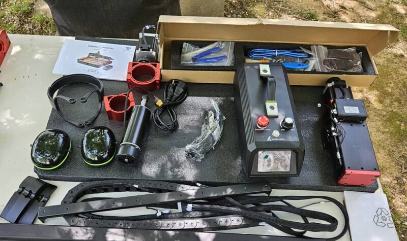 Smaller components of the Twotrees TTC6050 CNC router.