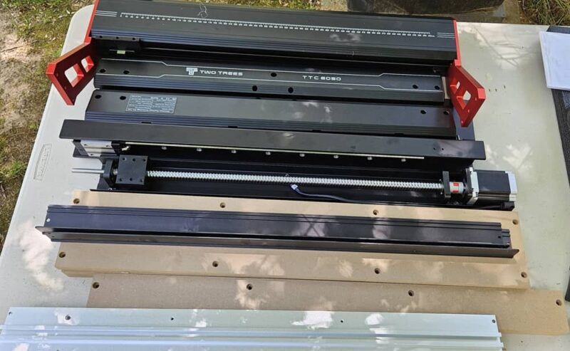 Larger components for the CNC router.