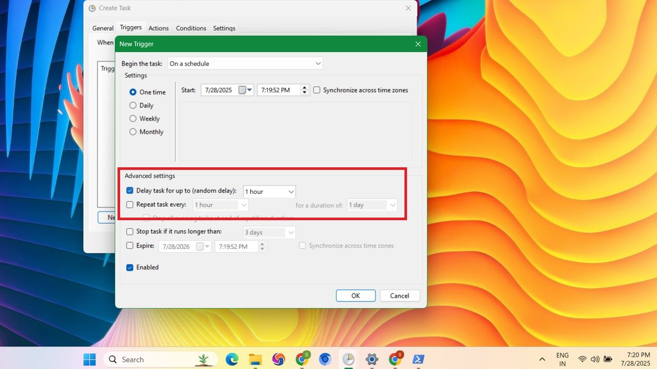 Featured Image: delay in scheduled startup in Windows.