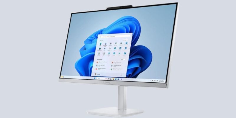 Lenovo All In One Desktop Screen View