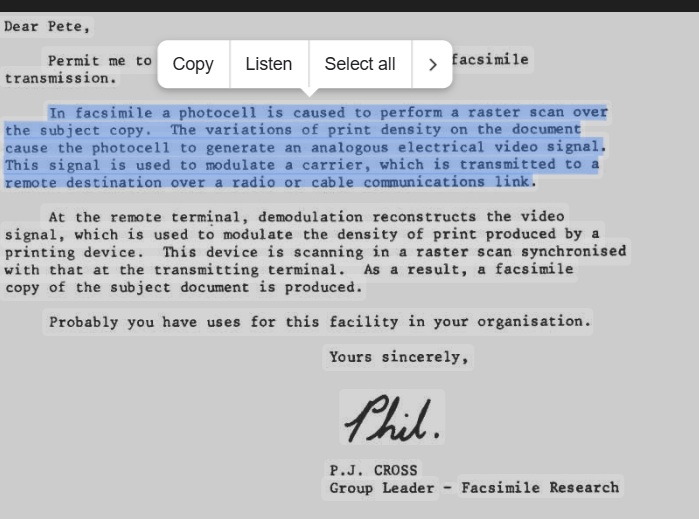 OCR capture in scanned documents using Snipping Lens tool.