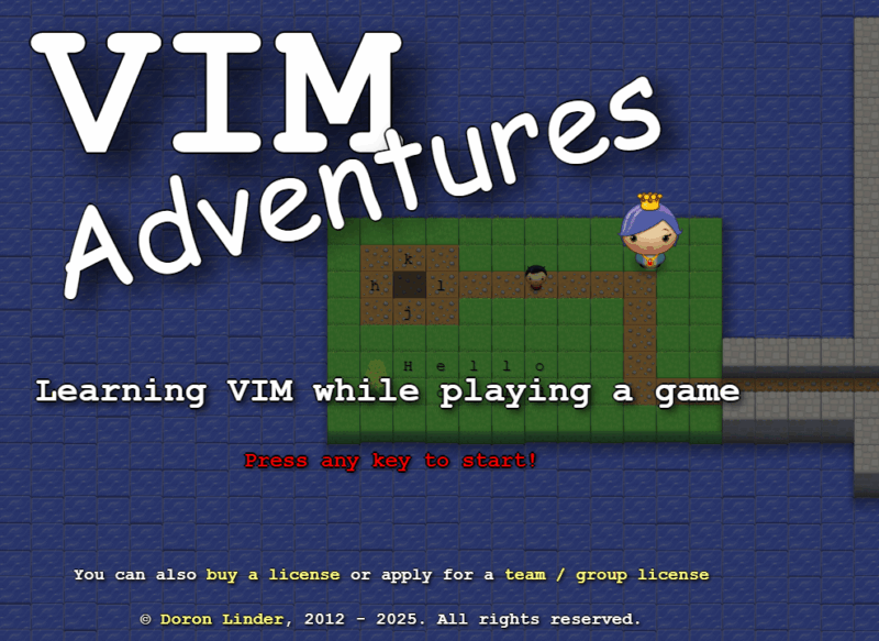 Vim Adventures Linux Game