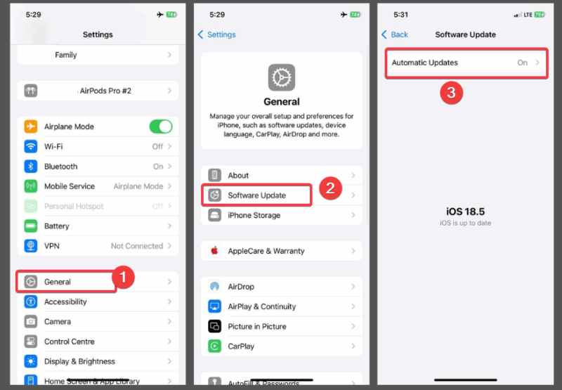 Automatic Updates Ios