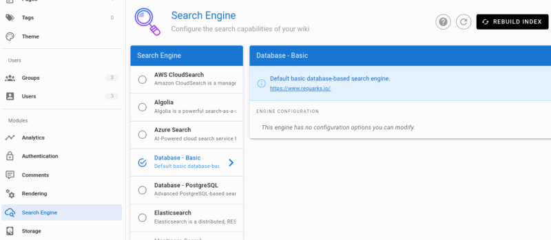 Configure Search Engine