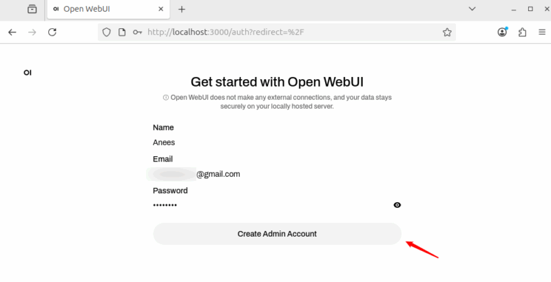 Create Admin Account