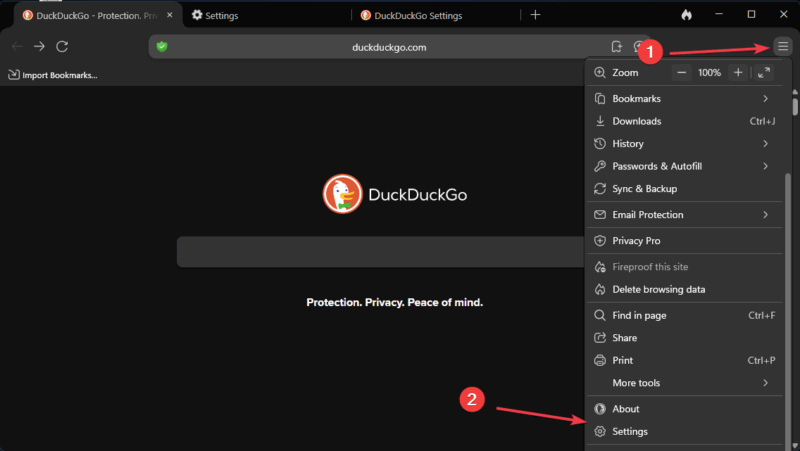 Duckduckgo Settings