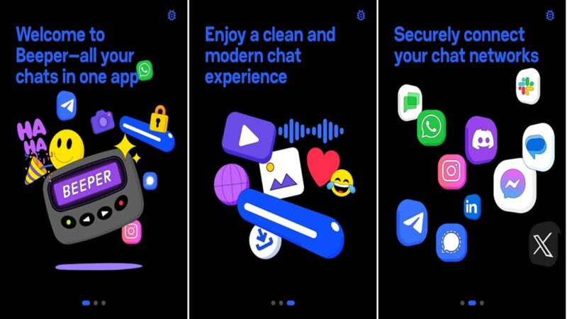 Beeper intro windows.