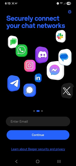 Chat networks on Beeper.