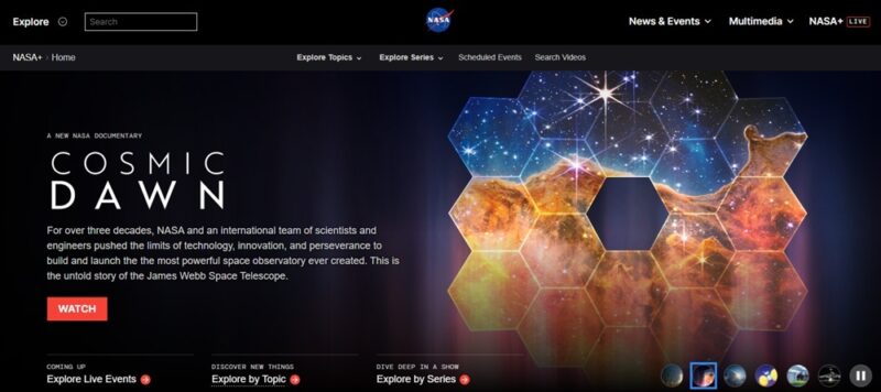 Educational Streaming Platforms To Feed Your Brain Nasa