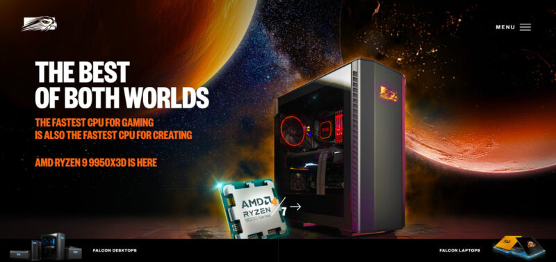 Falcon Northwest website home page