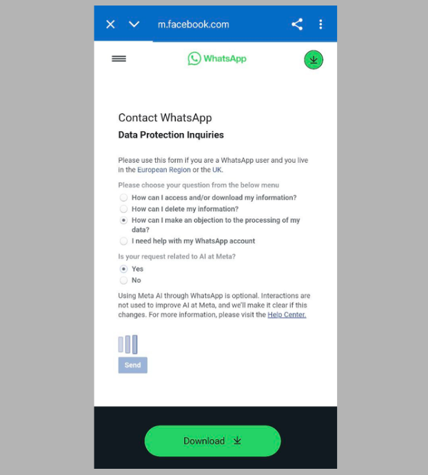 File Objection Form To Stop Ai Training With Your Data