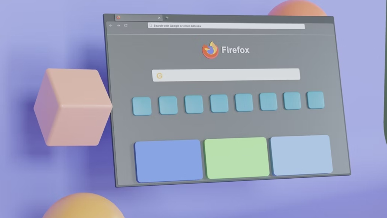 Cartoon version of a Firefox browser.