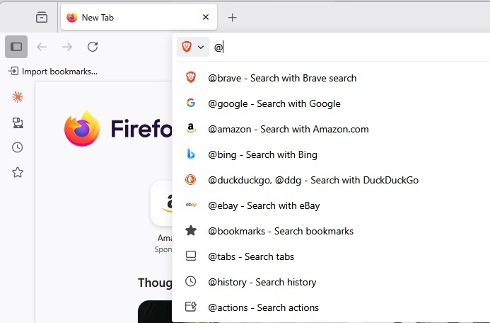 Using shortcuts to find what you need in Firefox.